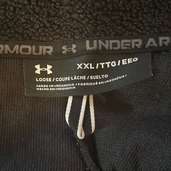 Under Armour Charcoal Fleece Jacket XXL - Picture 4 of 12